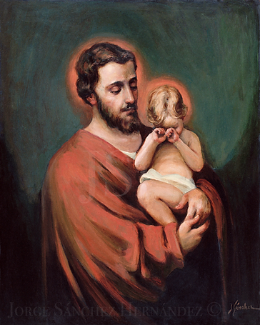 10. Saint Joseph and Jesus by Jorge Sanchez Hernandez